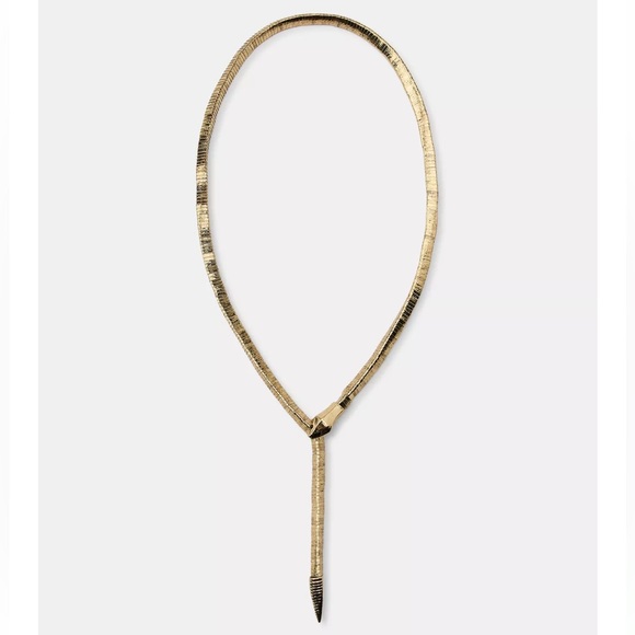 ZARA SNAKE PIECES NECKLACE Gold Tone NWT